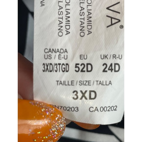 CAPTIVA + Bleu Rod Tankini Black And White Size 3XD - Picture 9 of 11